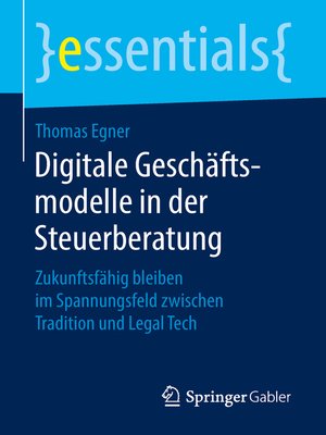 cover image of Digitale Geschäftsmodelle in der Steuerberatung